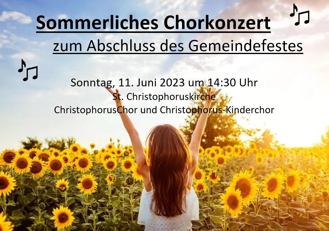 Plakat Sommerliches Chorkonzert