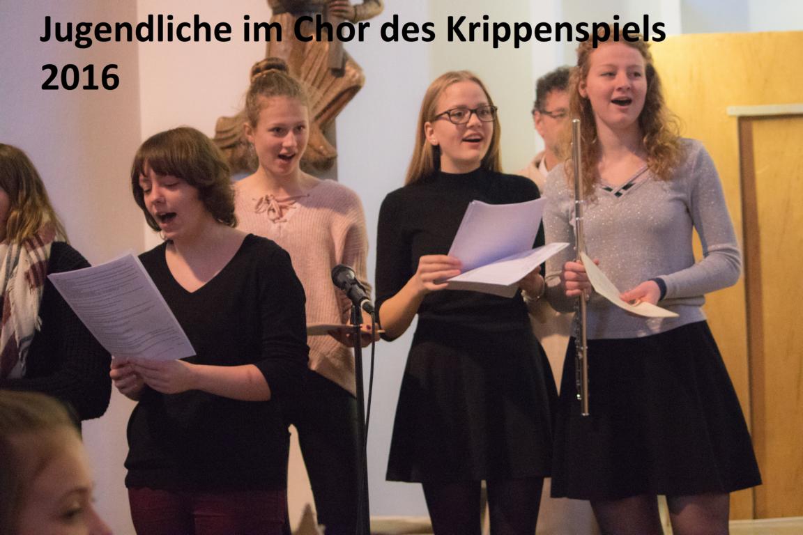 Jugendliche im Chor 2016
